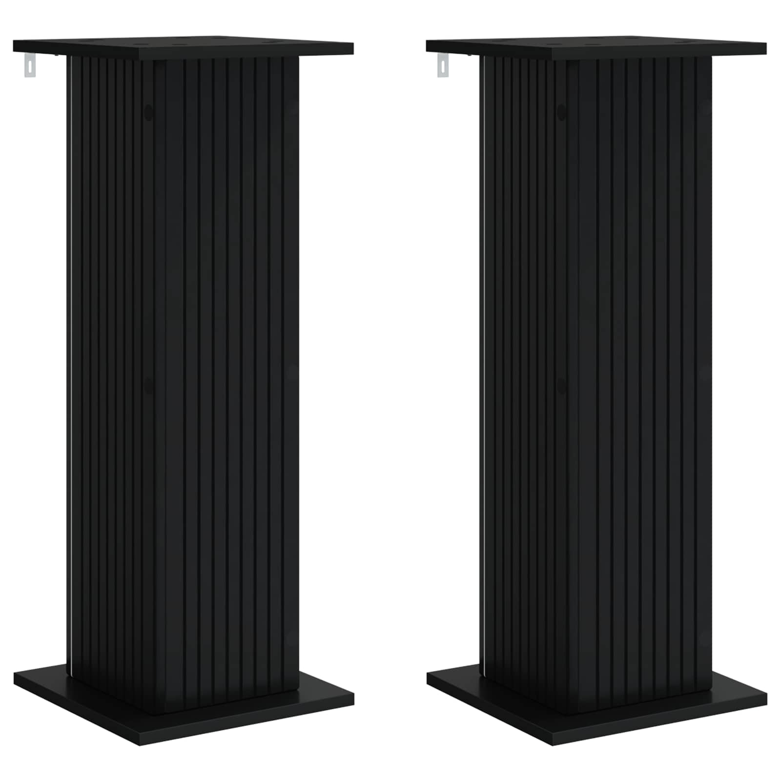 Schwarze Pflanzenständer 2er Set