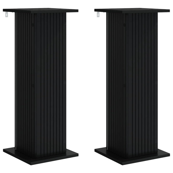 Schwarze Pflanzenständer 2er Set