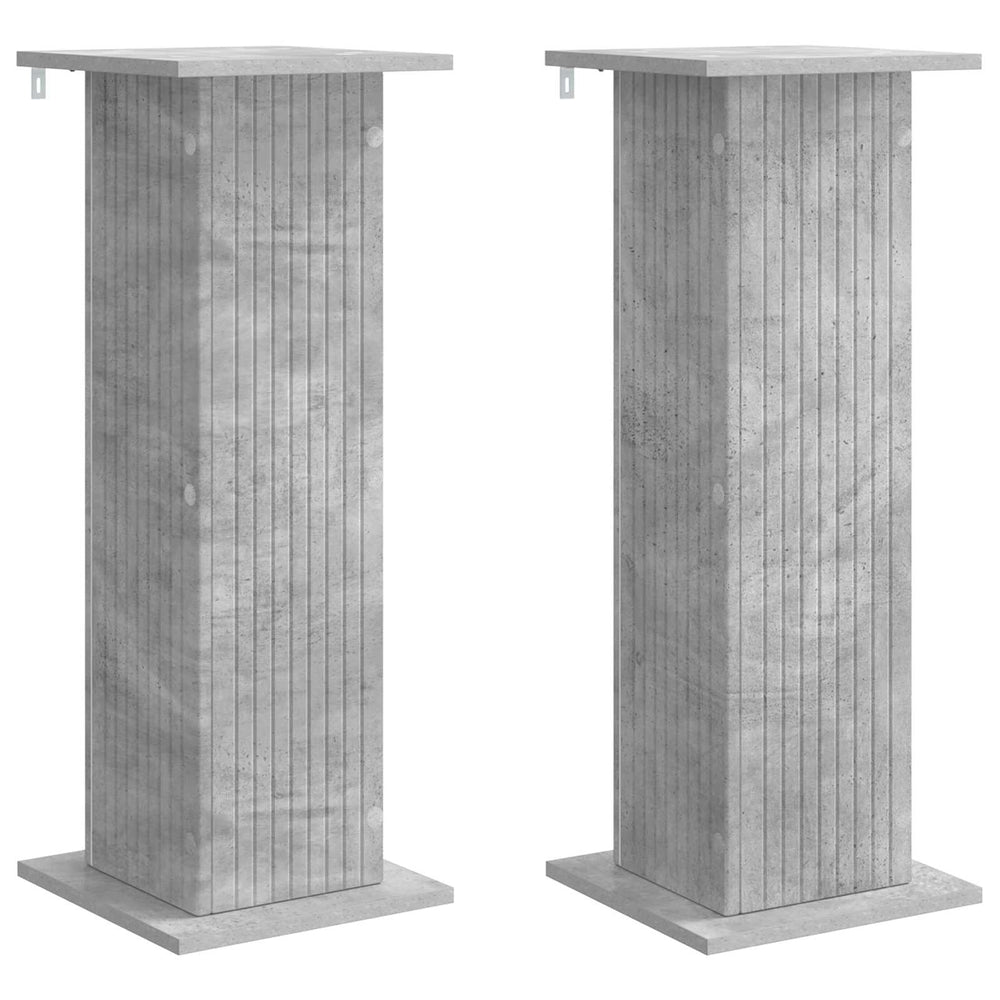 Betongraue Pflanzenständer, 2er-Set