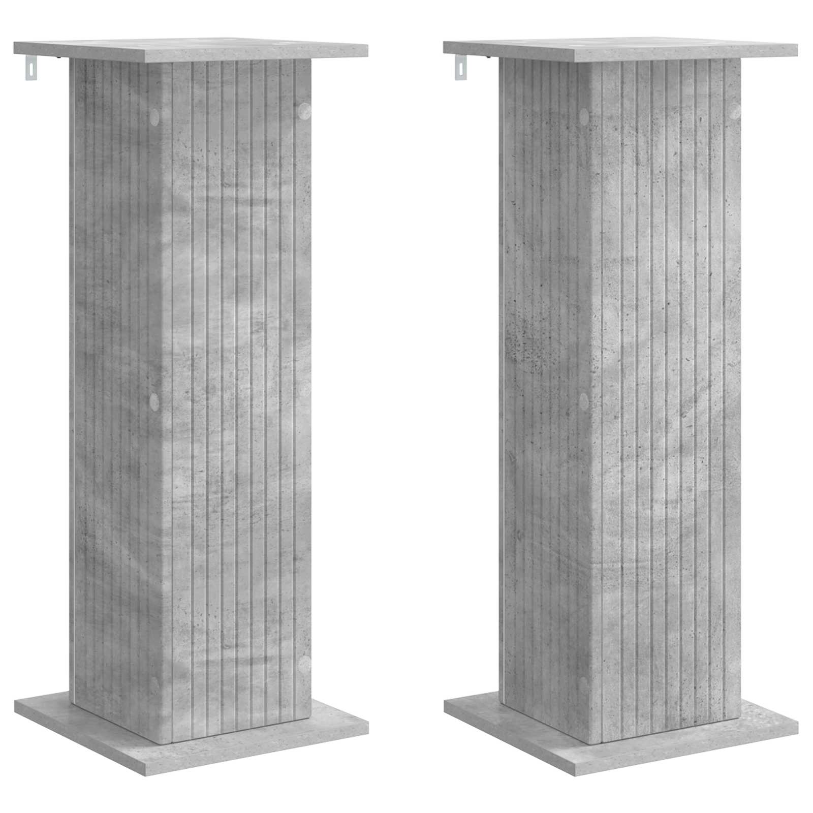 Betongraue Pflanzenständer, 2er-Set