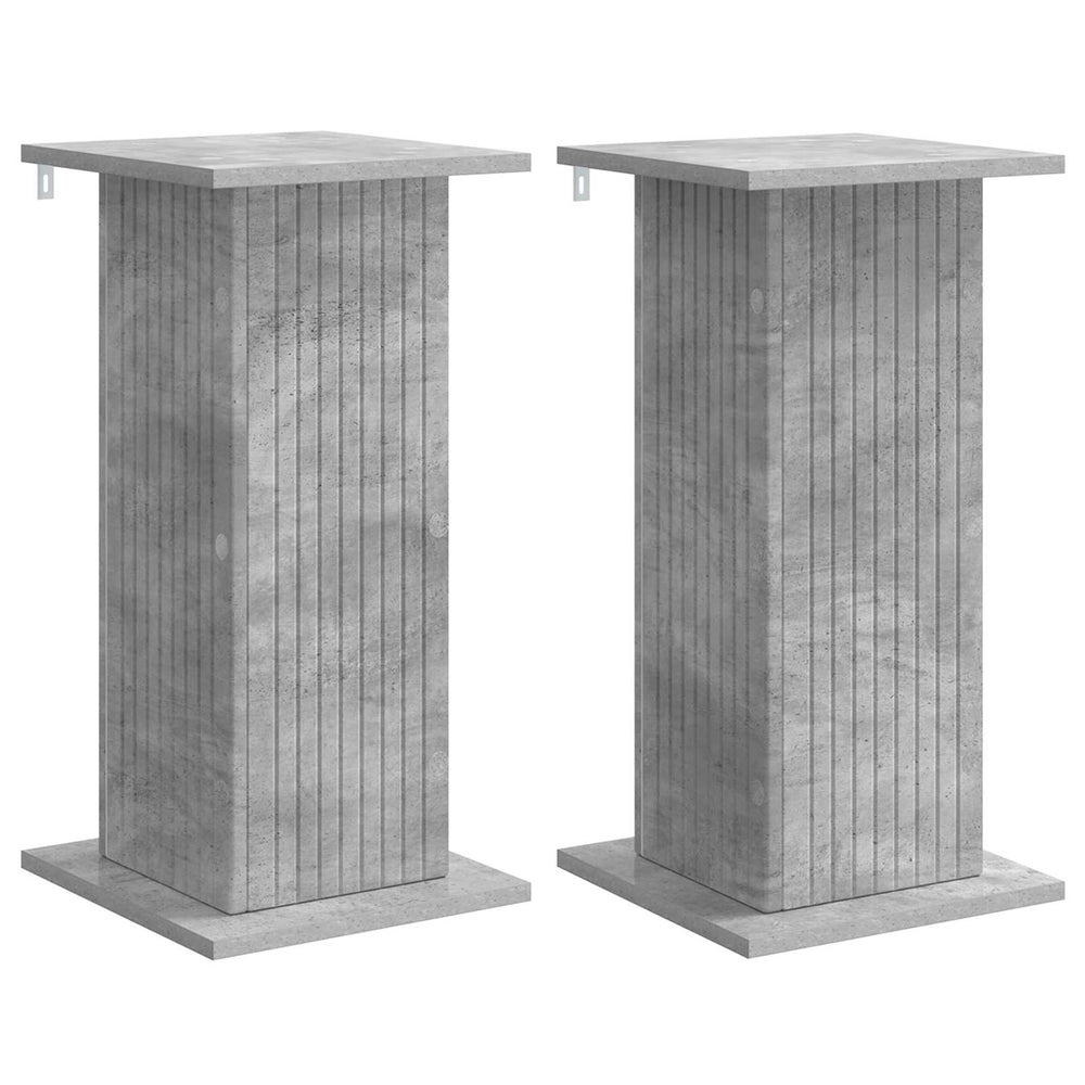 Betongraue Pflanzenständer, 2er-Set