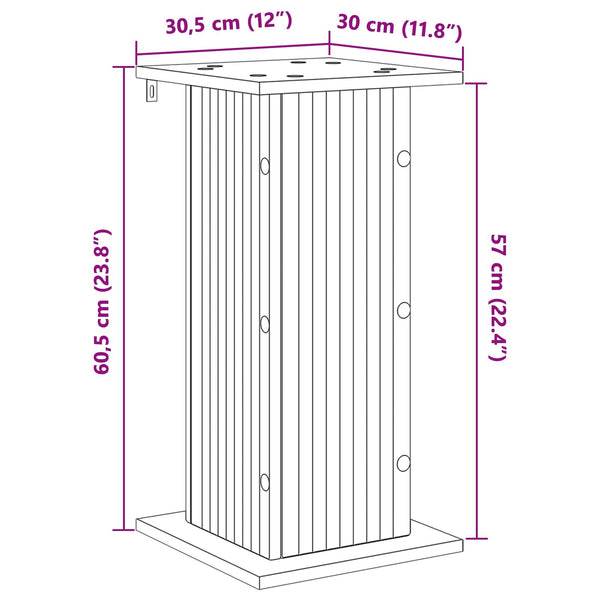 Pflanzenständer Altholz 60,5 cm