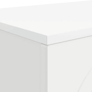 Weißer Couchtisch Holzwerkstoff 102 cm