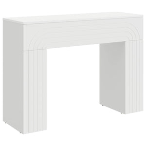 Weißer Couchtisch Holzwerkstoff 102 cm