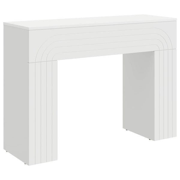 Weißer Couchtisch Holzwerkstoff 102 cm