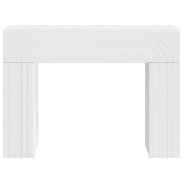 Weißer Couchtisch Holzwerkstoff 102 cm