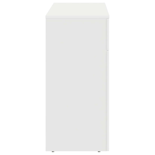 Weißer Couchtisch Holzwerkstoff 102 cm