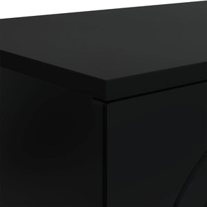 Schwarzer Couchtisch 102x75 cm