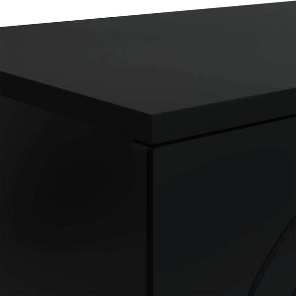 Schwarzer Couchtisch 102x75 cm