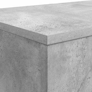 Betongrauer Couchtisch, 102 cm