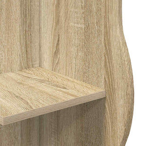 Eckregal Sonoma-Eiche, 102 cm hoch