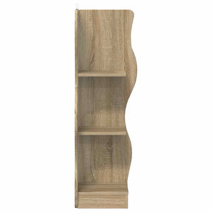 Eckregal Sonoma-Eiche, 102 cm hoch