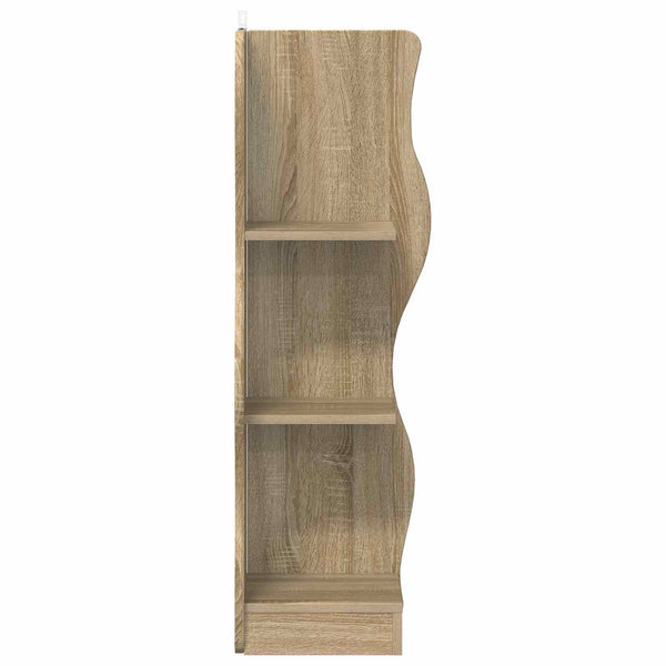 Eckregal Sonoma-Eiche, 102 cm hoch