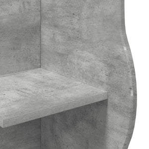 Eckregal Betongrau 102 cm