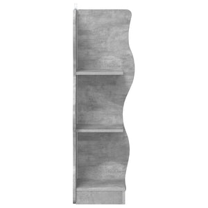 Eckregal Betongrau 102 cm