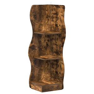 Eckregal Geräucherte Eiche 102cm