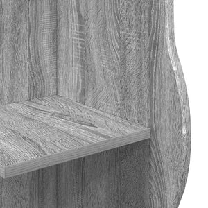 Eckregal Grau Sonoma 102 cm