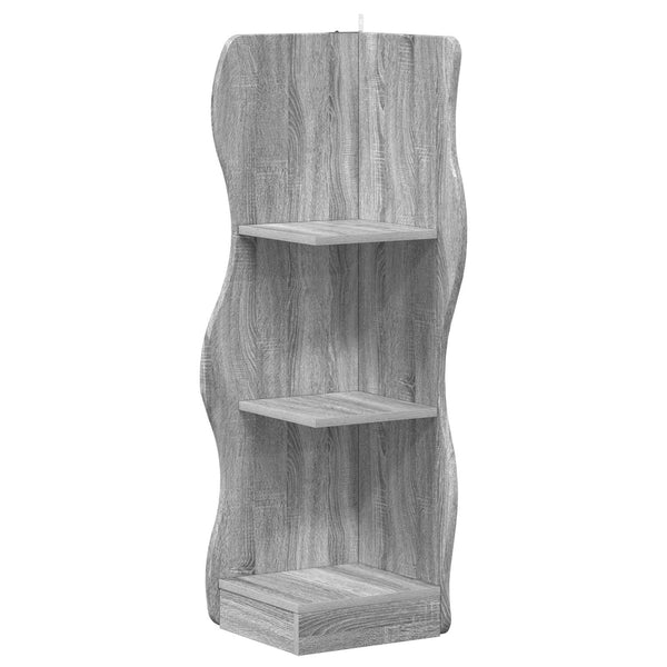 Eckregal Grau Sonoma 102 cm