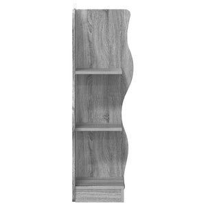 Eckregal Grau Sonoma 102 cm