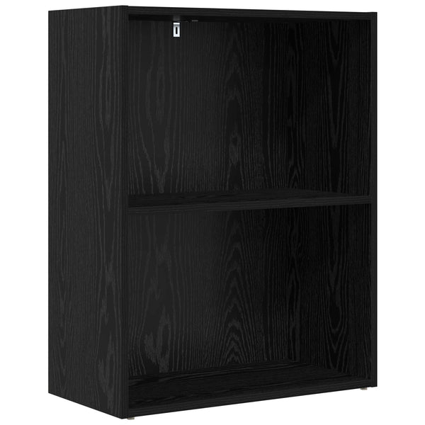 Bücherregal Schwarz Eichenoptik