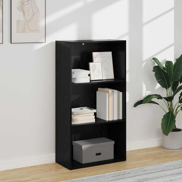 Bücherregal Schwarz Eiche 60x114 cm