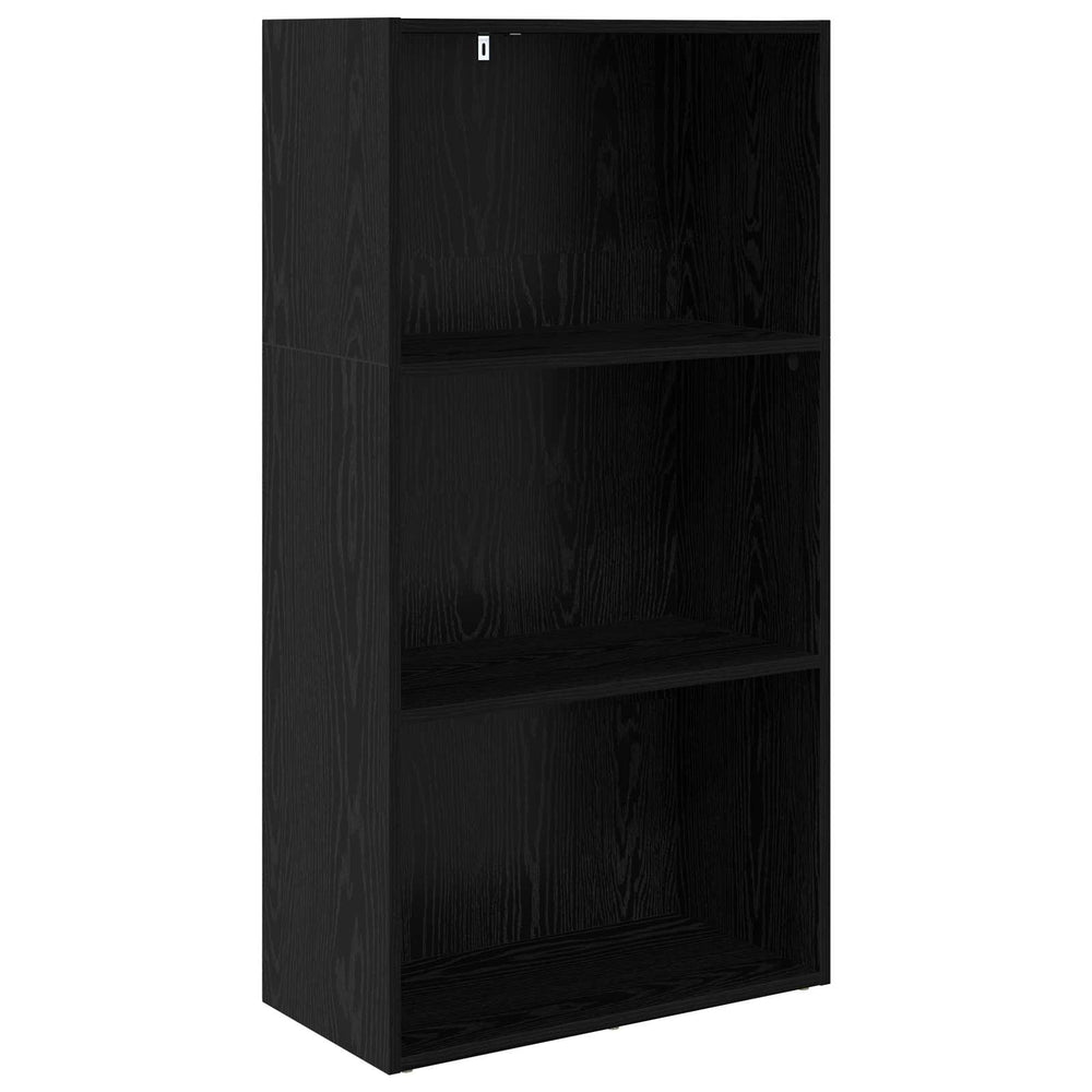 Bücherregal Schwarz Eiche 60x114 cm