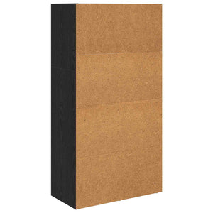 Bücherregal Schwarz Eiche 60x114 cm
