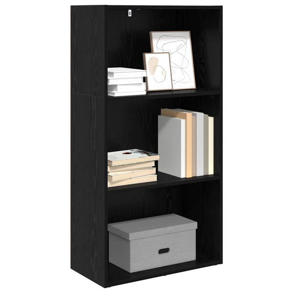 Bücherregal Schwarz Eiche 60x114 cm