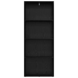 Freistehendes Bücherregal, Schwarz Eiche, 60x30x151,5 cm