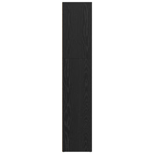 Freistehendes Bücherregal, Schwarz Eiche, 60x30x151,5 cm