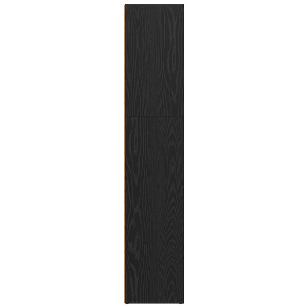 Freistehendes Bücherregal, Schwarz Eiche, 60x30x151,5 cm