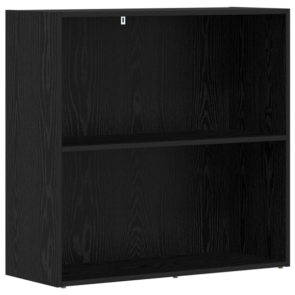 Bücherregal Schwarz Eichen-Optik