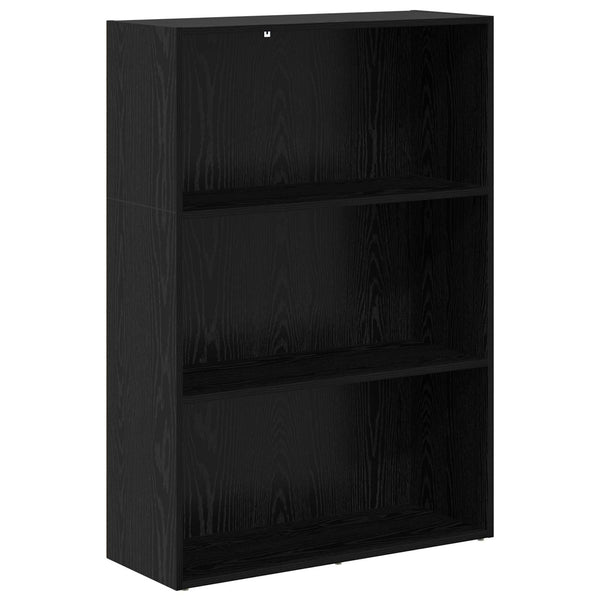 Bücherregal Schwarz Eichen-Optik