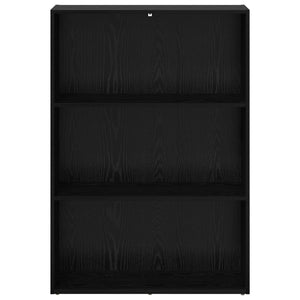 Bücherregal Schwarz Eichen-Optik
