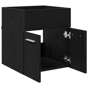 Waschbeckenunterschrank Schwarz Eichen-Optik 41cm