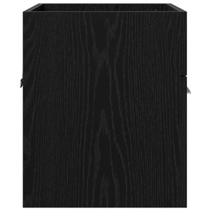 Waschbeckenunterschrank Schwarz Eichen-Optik 41cm