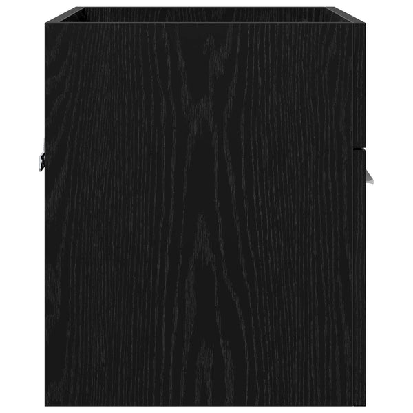 Waschbeckenunterschrank Schwarz Eichen-Optik 41cm