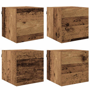 Wandmontiertes TV-Regal Altholz 30,5 cm