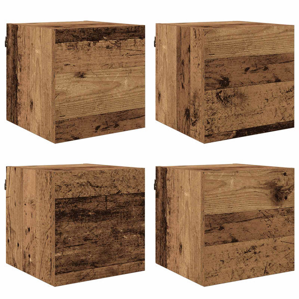 Wandmontiertes TV-Regal Altholz 30,5 cm