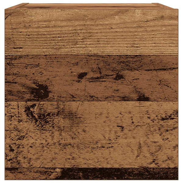 Wandmontiertes TV-Regal Altholz 30,5 cm