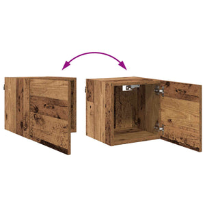 Wandmontiertes TV-Regal Altholz 30,5 cm