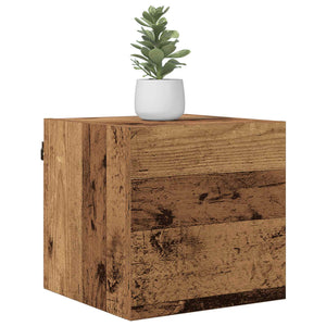 Wandmontiertes TV-Regal Altholz 30,5 cm