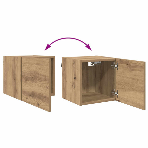 Wandmontiertes TV-Regal Artisan Eiche