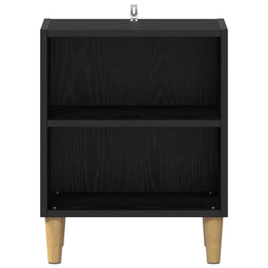 Nachtschrank Schwarz Eichenoptik 40x30x50cm