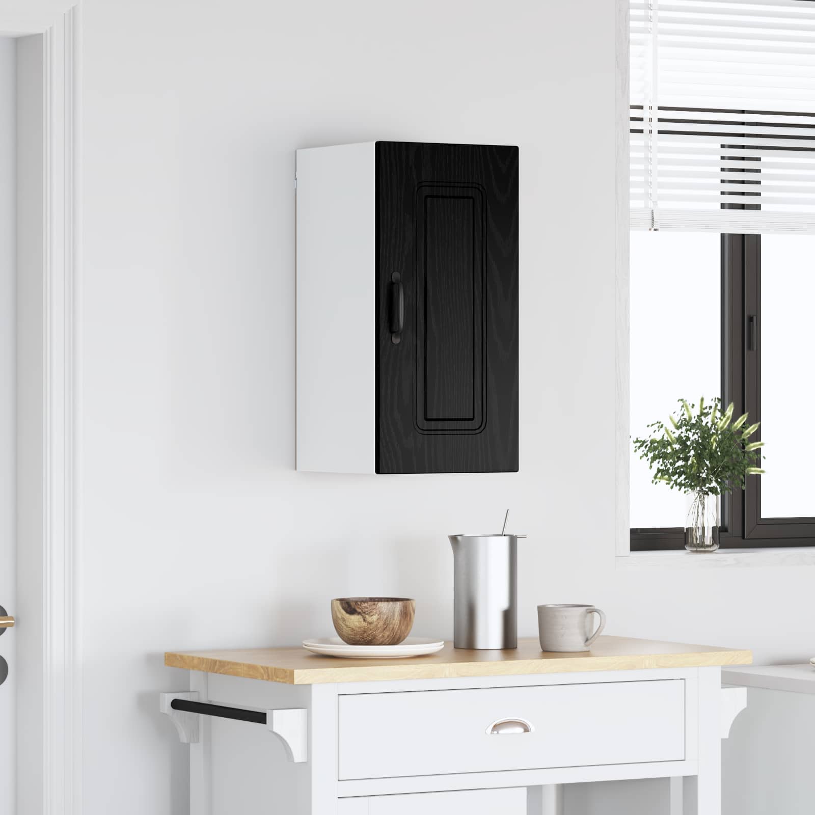 Küchenschrank Kalmar Schwarz Eiche 30x60 cm
