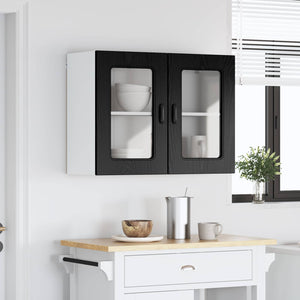 Küchenschrank Kalmar Schwarz Eiche 80cm