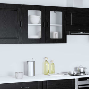 Küchenschrank Kalmar Schwarz Eiche 80cm