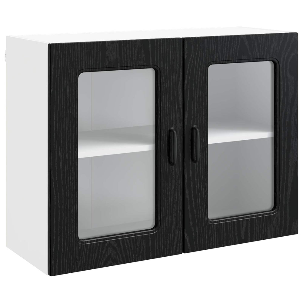 Küchenschrank Kalmar Schwarz Eiche 80cm