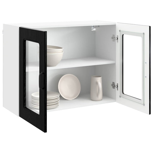 Küchenschrank Kalmar Schwarz Eiche 80cm