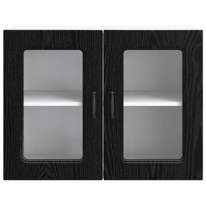 Küchenschrank Kalmar Schwarz Eiche 80cm